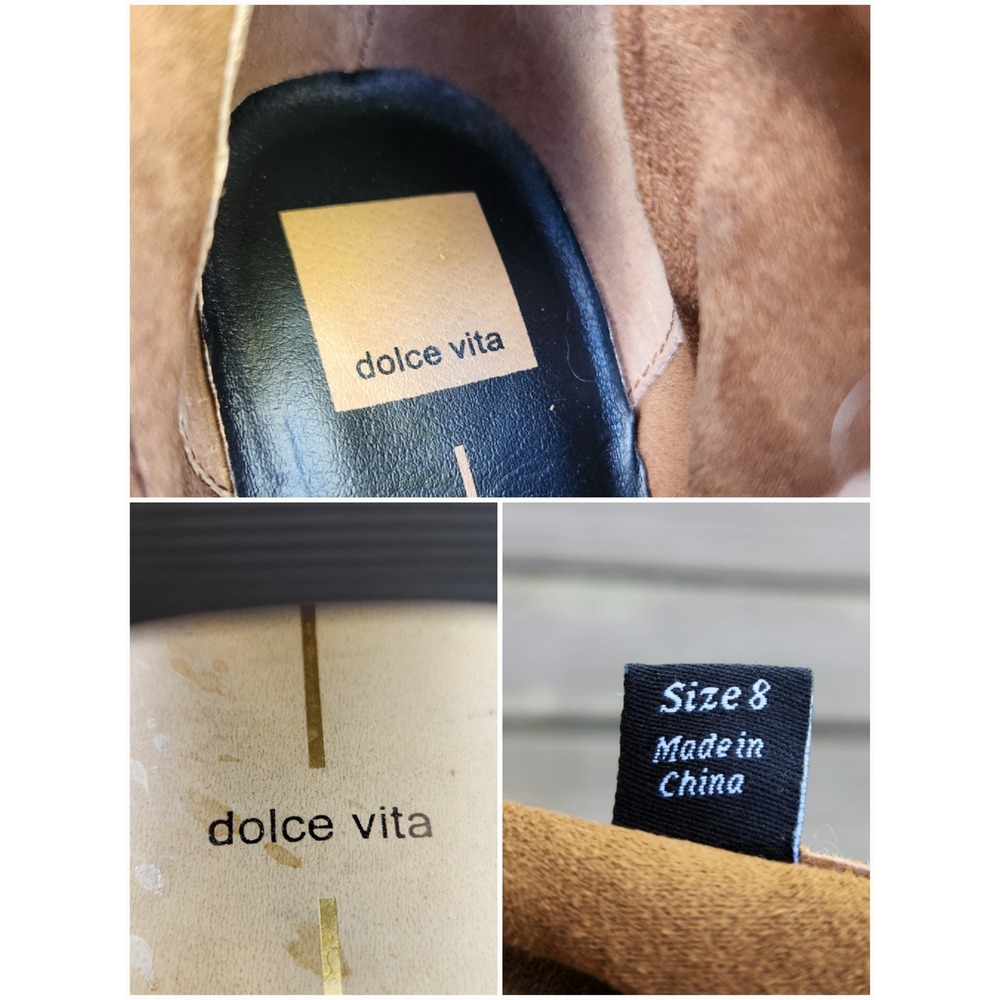 Dolce Vita Cash Over The Knee Thigh High Chestnut Suede Boots Size 8 - Picture 8 of 8